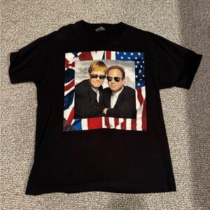 Vintage 1994 Elton John Billy Joel Tour Shirt Black Single Stitch